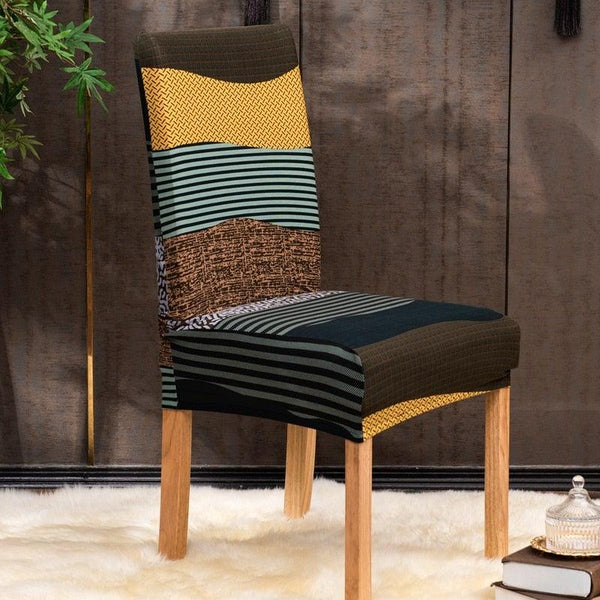 Christmas Printing Dining Chair Covers Modern Removable Anti-dirty Kitchen Seat Case Stretch Chair Slipcovers for Home Banquet Dining Room Chair Protector Seat Protector Slipcovers Stretch Removable Washable Printed Dining Chair Seat Covers for Kitchen