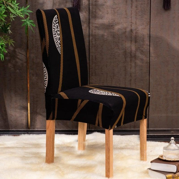 Christmas Printing Dining Chair Covers Modern Removable Anti-dirty Kitchen Seat Case Stretch Chair Slipcovers for Home Banquet Dining Room Chair Protector Seat Protector Slipcovers Stretch Removable Washable Printed Dining Chair Seat Covers for Kitchen
