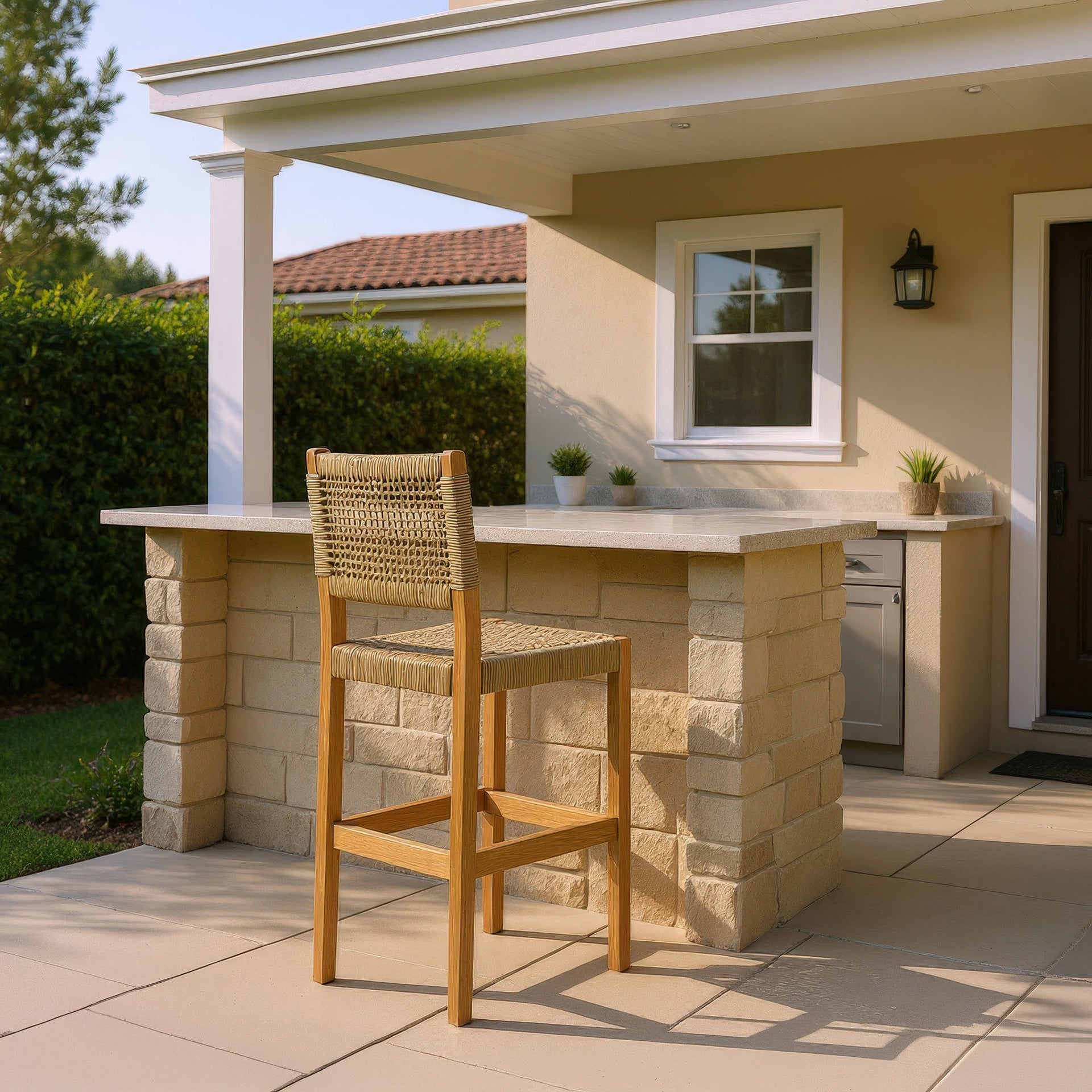 Corde Barstool Beige