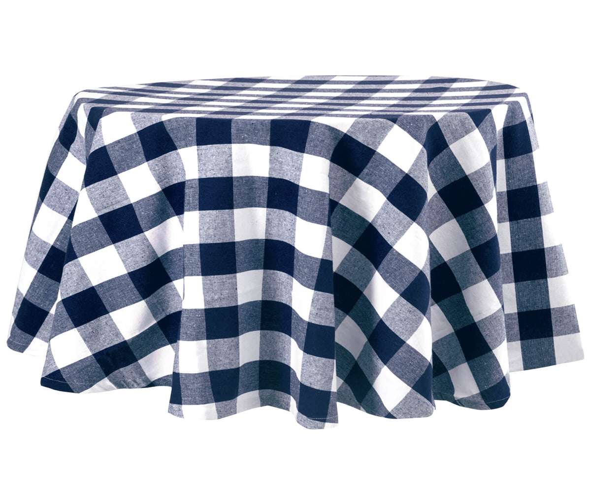 Round Tablecloth - Plaid Tablecloths
