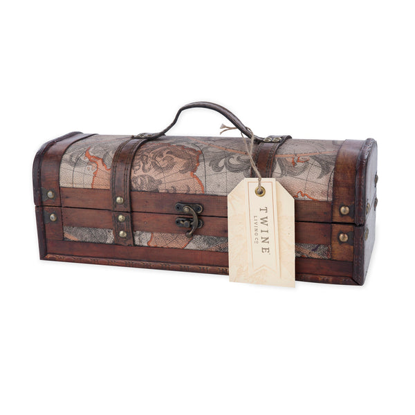 1 Bottle Old World Wooden Wine Box - Gifts for You 'n Me