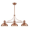 Chadwick 47'' Wide 3-Light Linear Chandelier - Antique Copper