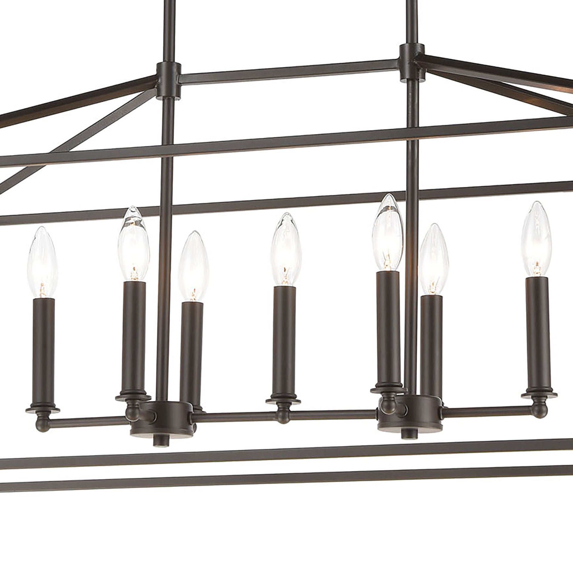 Fairfax 36'' Wide 7-Light Linear Chandelier - Oil Rubbed Bronze