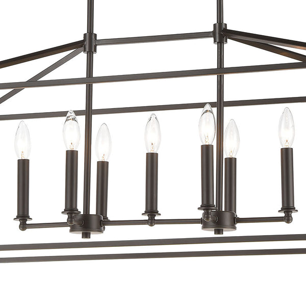 Fairfax 36'' Wide 7-Light Linear Chandelier - Oil Rubbed Bronze