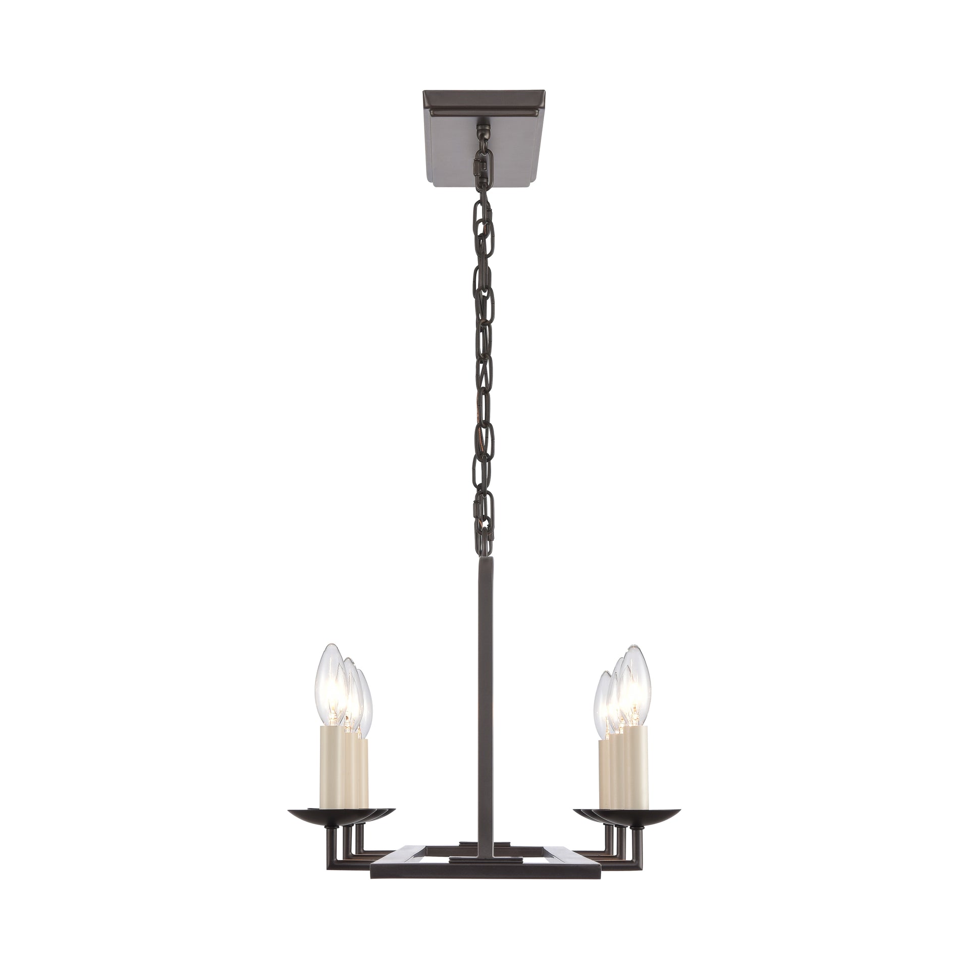 Joanie 34'' Wide 6-Light Linear Chandelier - Old Bronze