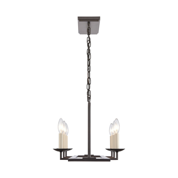 Joanie 34'' Wide 6-Light Linear Chandelier - Old Bronze