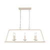 Joanie 34'' Wide 6-Light Linear Chandelier - Antique White