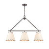 Marion 36'' Wide 3-Light Linear Chandelier - Oil Rubbed Bronze