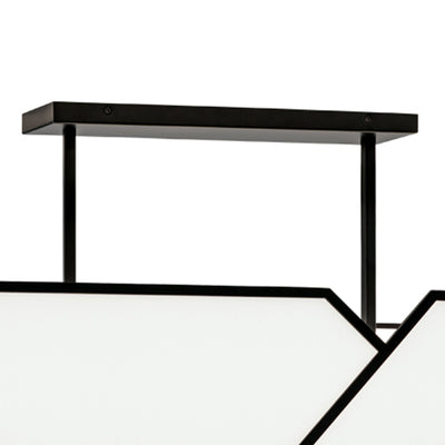 Moiselle 48'' Wide 6-Light Linear Chandelier - Matte Black