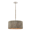 Abaca 18'' Wide 4-Light Chandelier - Polished Nickel