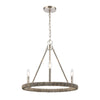 Abaca 20'' Wide 3-Light Chandelier - Polished Nickel