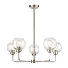 Astoria 28'' Wide 5-Light Chandelier - Brushed Nickel