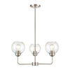 Astoria 23'' Wide 3-Light Chandelier - Brushed Nickel