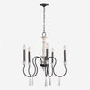 Brownell 24.5'' Wide 5-Light Chandelier - Anvil Iron