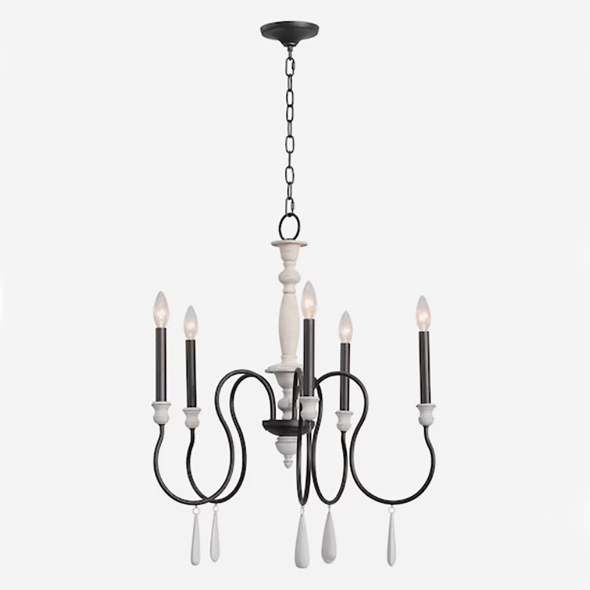 Brownell 24.5'' Wide 5-Light Chandelier - Anvil Iron