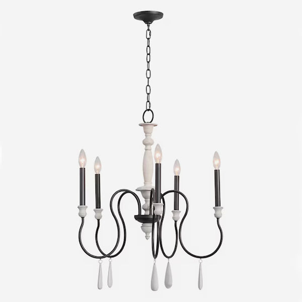 Brownell 24.5'' Wide 5-Light Chandelier - Anvil Iron