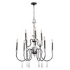 Brownell 30'' Wide 9-Light Chandelier - Anvil Iron