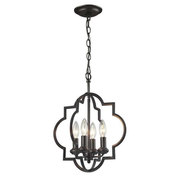 Chandette 14'' Wide 4-Light Chandelier - Oil Rubbed Bronze