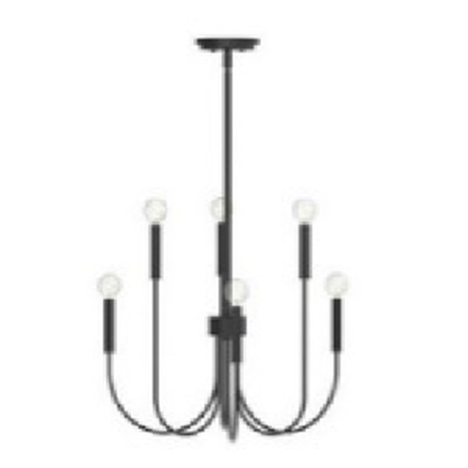 Cary 24'' Wide 6-Light Chandelier - Matte Black