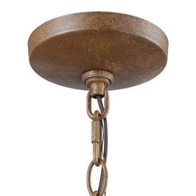 Elk 18'' Wide 3-Light Chandelier - Wood Tone