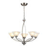 Elysburg 28'' Wide 5-Light Chandelier - Satin Nickel