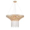 Fantania 36'' Wide 8-Light Chandelier - Champagne Gold