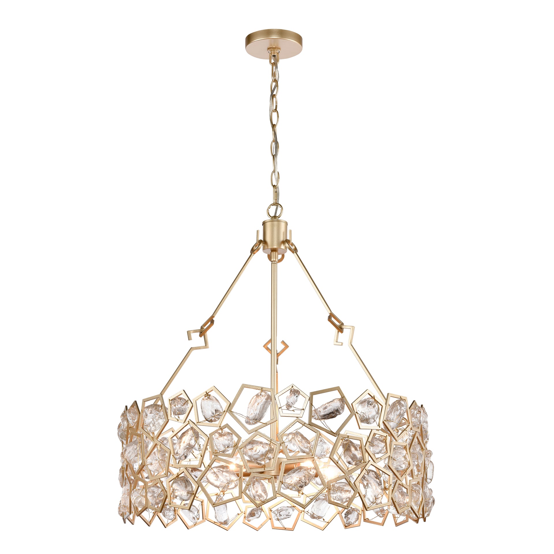 Levana 24'' Wide 5-Light Chandelier - Gold