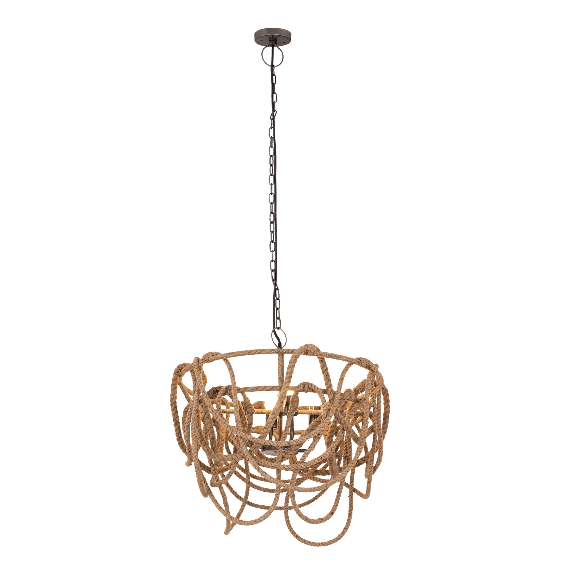 Macon 26'' Wide 4-Light Chandelier - Natural