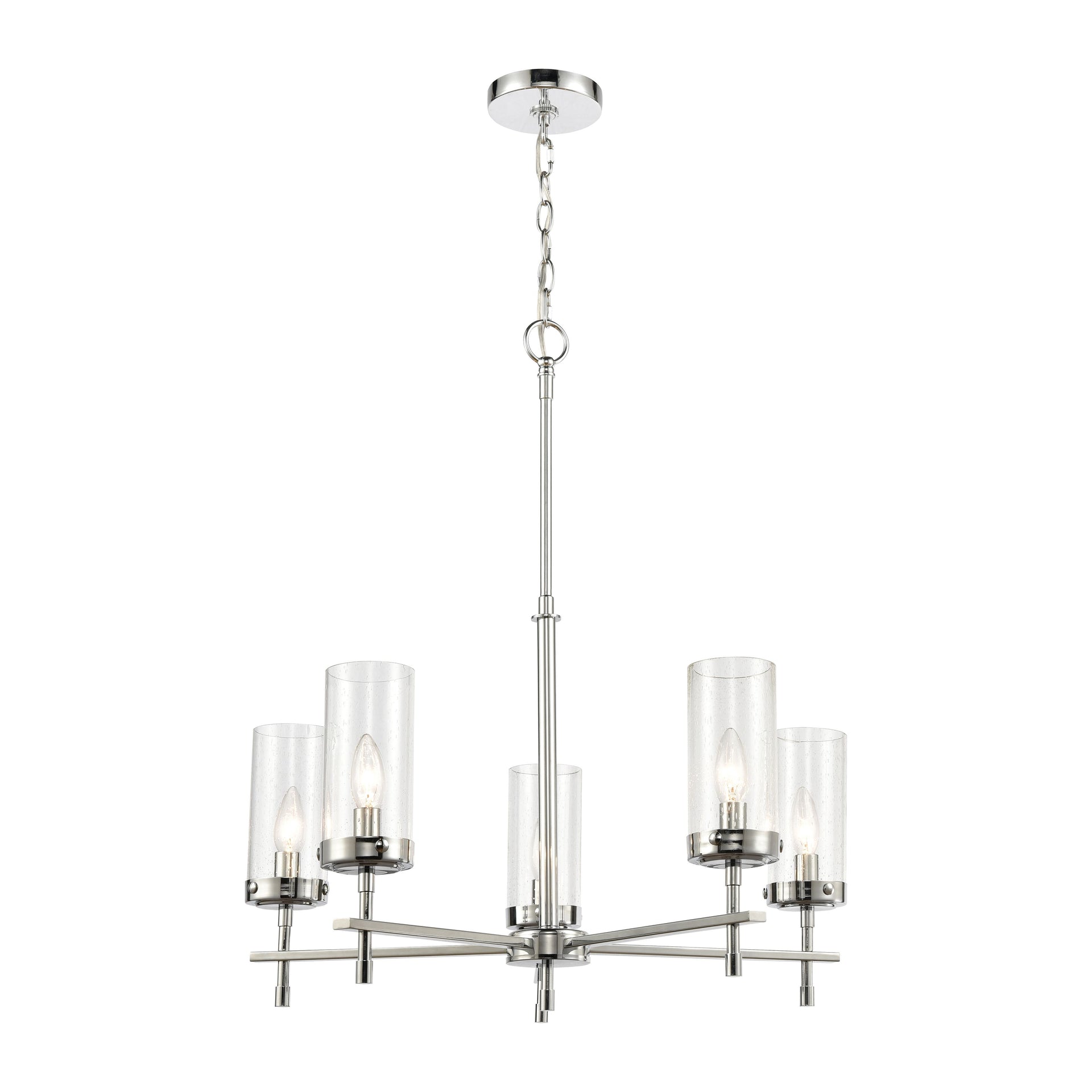 Melinda 25'' Wide 5-Light Chandelier - Polished Chrome