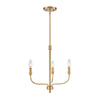 Newland 17'' Wide 3-Light Chandelier - Satin Brass