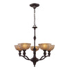 Norwich 28'' Wide 5-Light Chandelier - Oiled Bronze