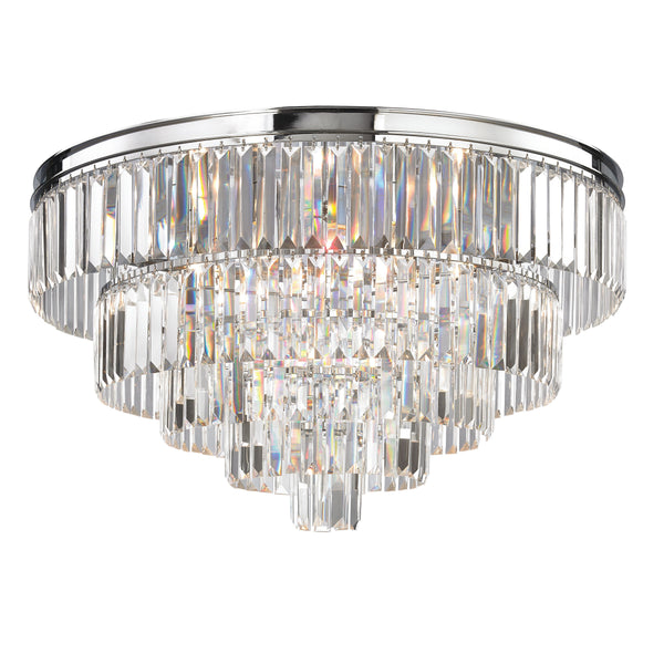 Palacial 31'' Wide 6-Light Flush Mount - Polished Chrome