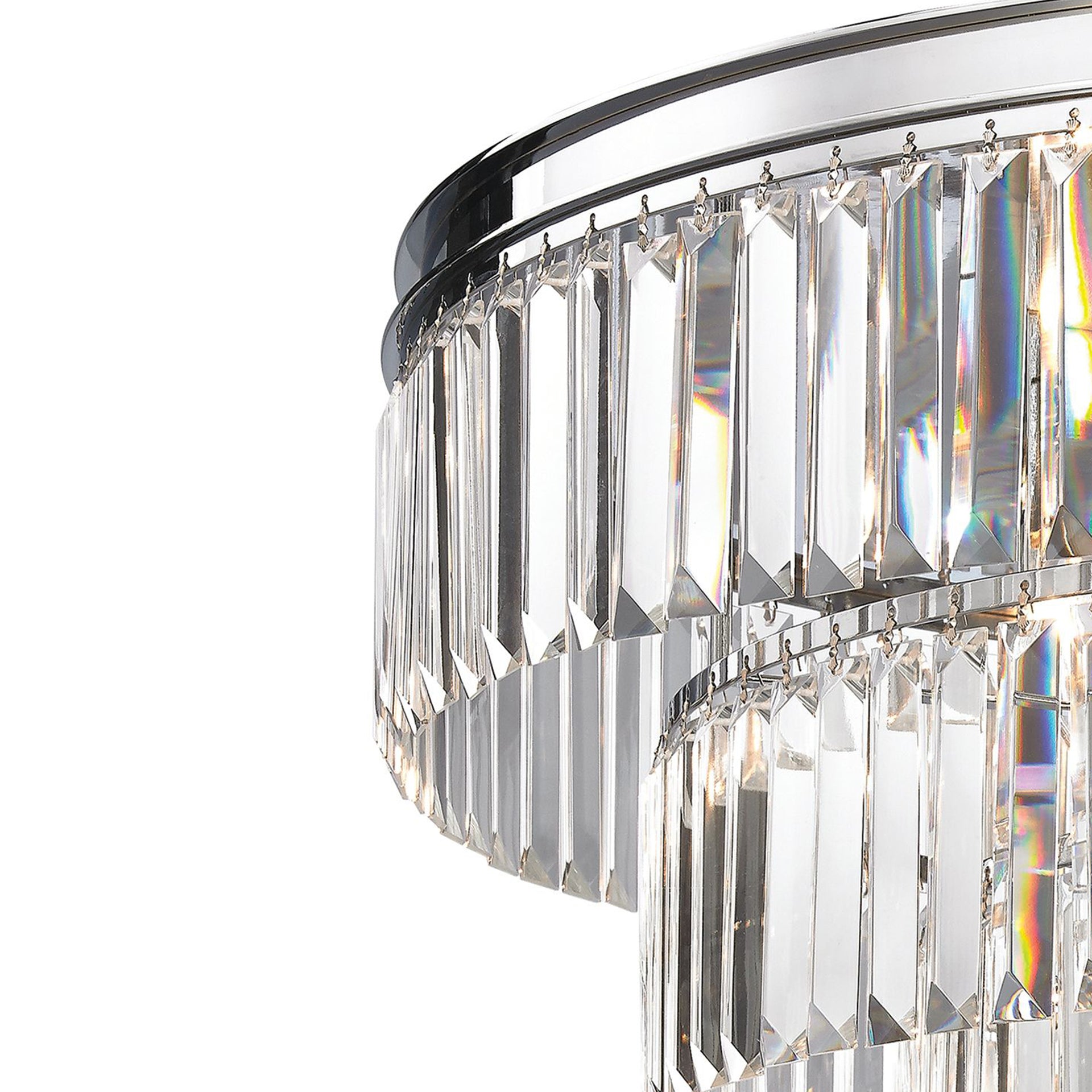 Palacial 31'' Wide 6-Light Flush Mount - Polished Chrome