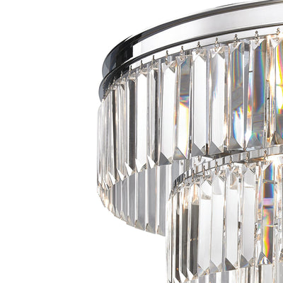 Palacial 31'' Wide 6-Light Flush Mount - Polished Chrome