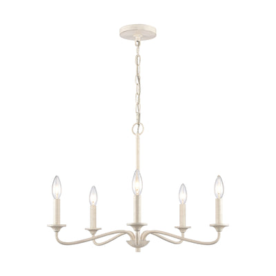 Quinn 24'' Wide 5-Light Chandelier - Antique White