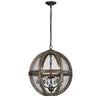 Renaissance Invention 18'' Wide 3-Light Chandelier - Weathered Zinc