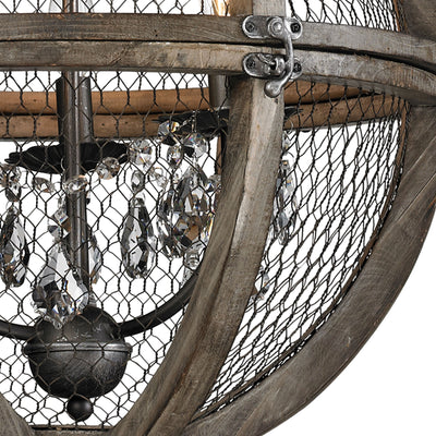 Renaissance Invention 18'' Wide 3-Light Chandelier - Weathered Zinc