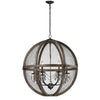 Renaissance Invention 30'' Wide 6-Light Chandelier - Weathered Zinc