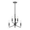 Saginaw 18'' Wide 6-Light Chandelier - Matte Black