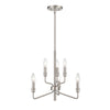 Saginaw 18'' Wide 6-Light Chandelier - Satin Nickel