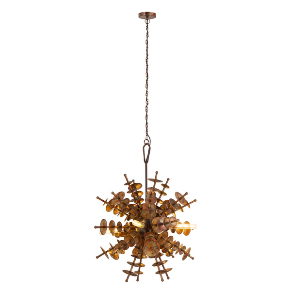 Sigma 28'' Wide 4-Light Chandelier - Autumn Brass