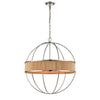 Ural 24'' Wide 6-Light Chandelier - Polished Silver