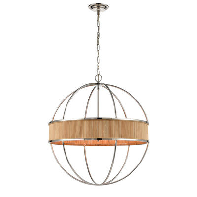Ural 24'' Wide 6-Light Chandelier - Polished Silver