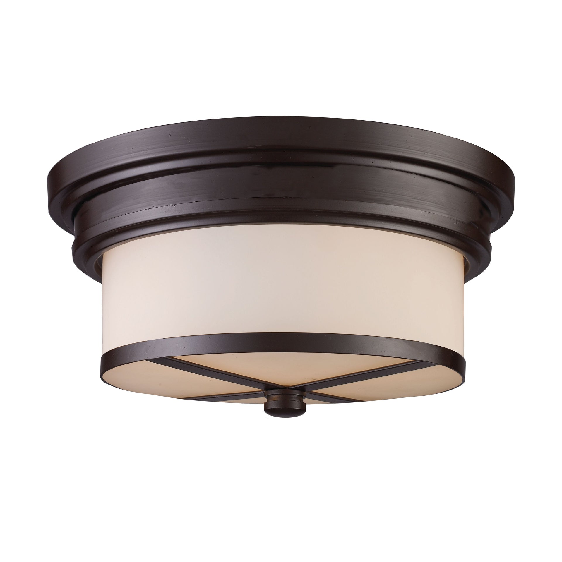Noor 13'' Wide 2-Light Flush Mount - Oiled Bronze