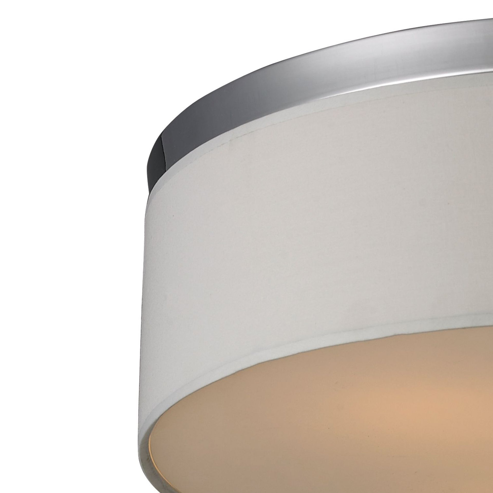 Keane 17'' Wide 3-Light Flush Mount - Polished Chrome