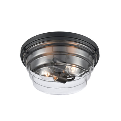 Boyer 14'' Wide 2-Light Flush Mount - Matte Black