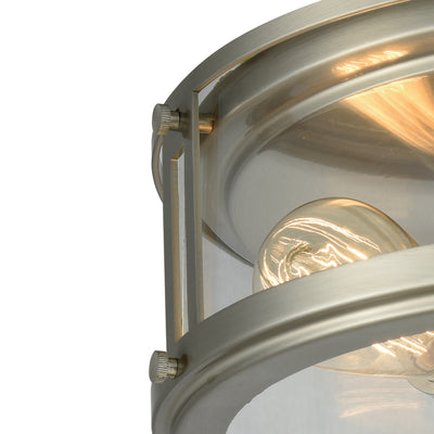 Coby 13'' Wide 2-Light Flush Mount - Brushed Nickel