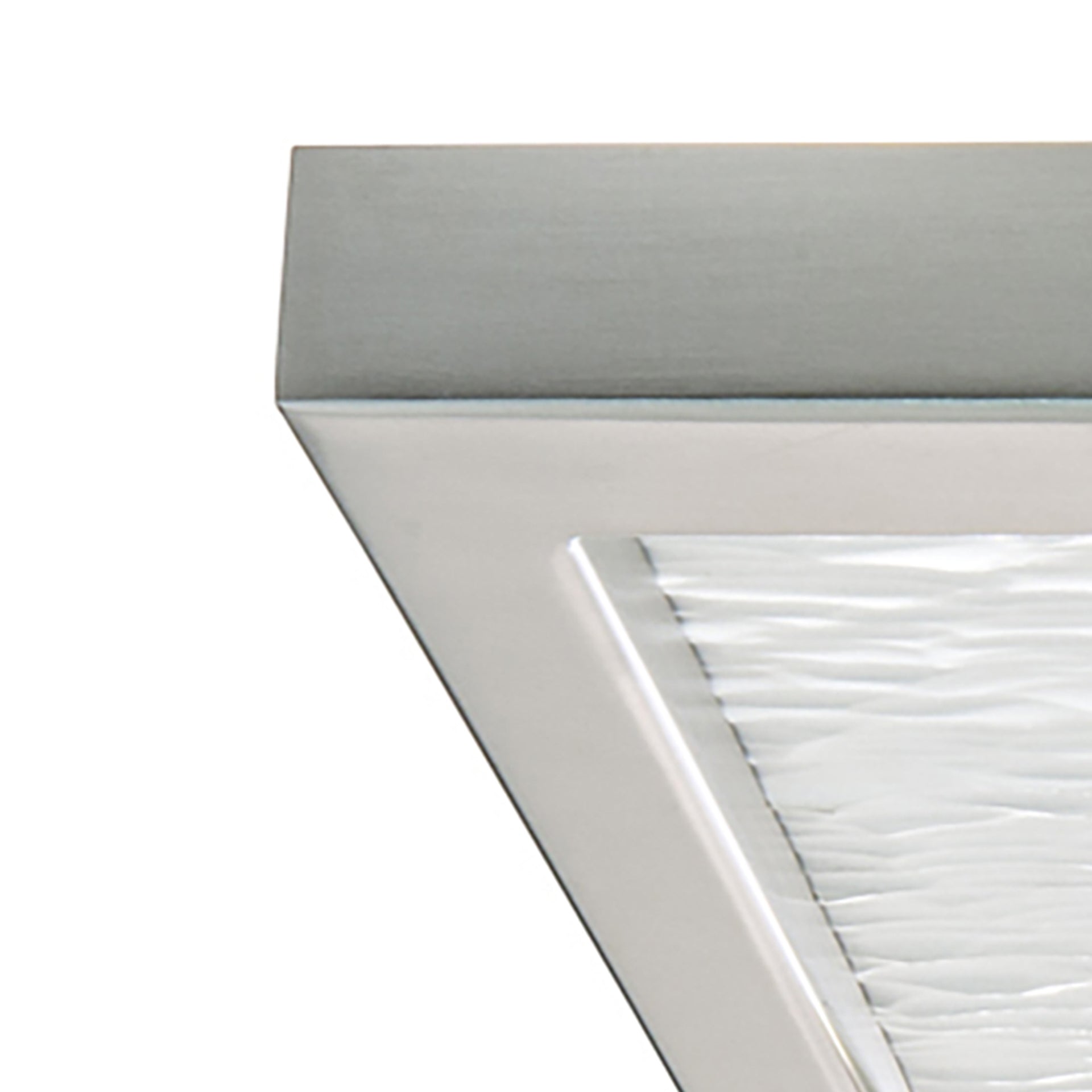 For-Square 12'' Wide Integrated LED Flush Mount - Brushed Nickel