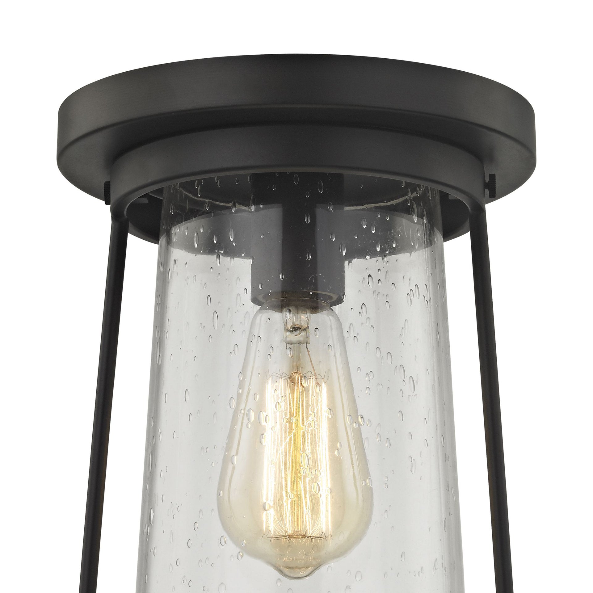 Hamel 8'' Wide 1-Light Flush Mount - Oil Rubbed Bronze