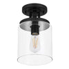 Melina 6.75'' Wide 1-Light Flush Mount - Matte Black